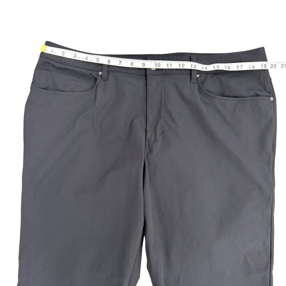 Lululemon Mens ABC Pants Classic Fit Warpstreme 5 Pocket Gray LM5968S Size 38 - Picture 5 of 7